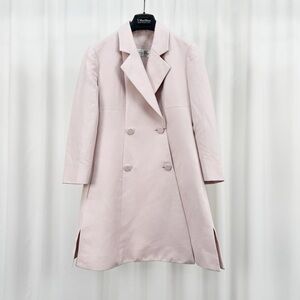 🚩steal authentic Dior Light Pink Double-Breasted Trench Coat